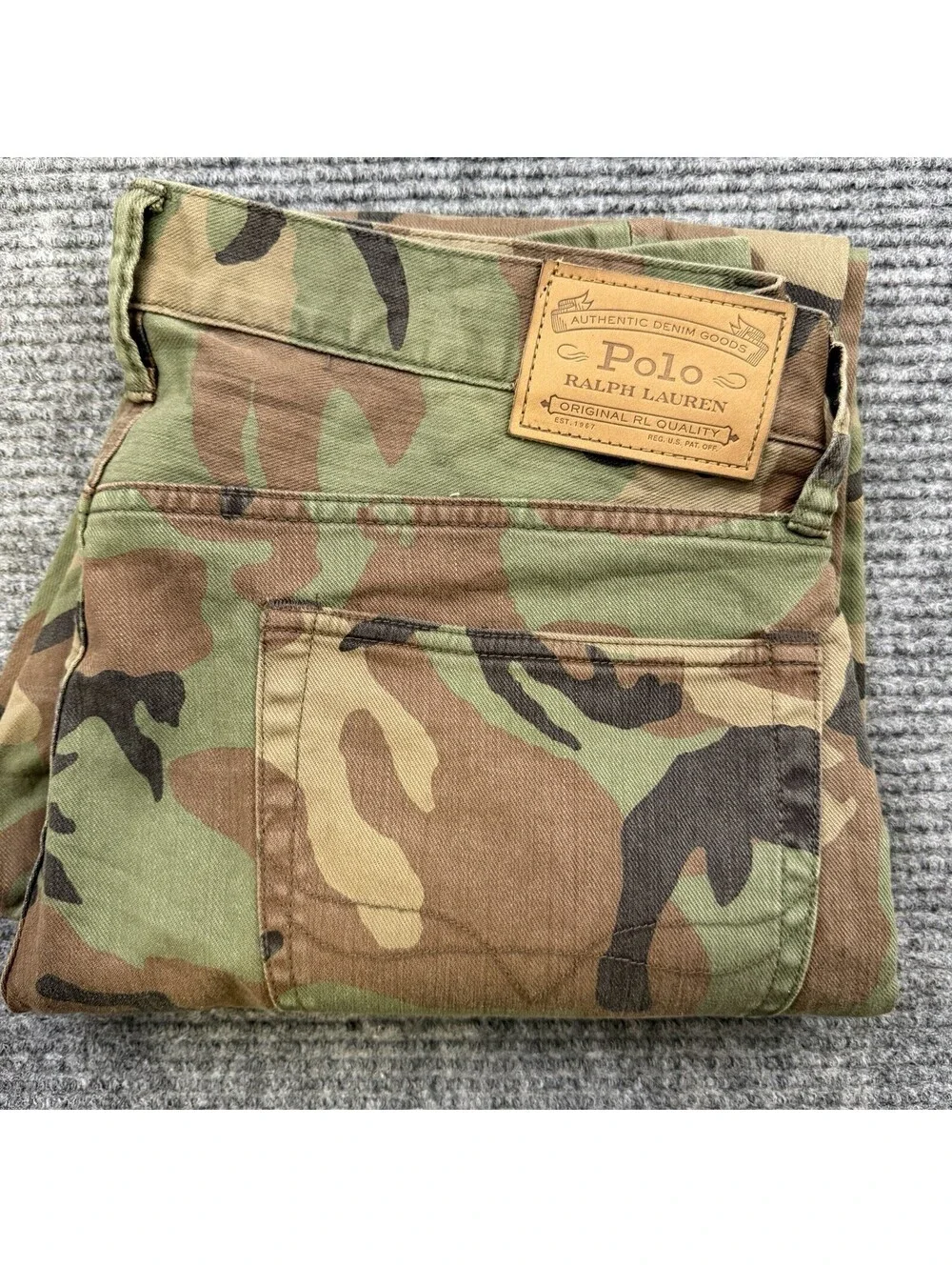Polo Ralph Lauren Sullivan Slim Camouflage Denim Men’s Size 34x30 Stretch NWOT